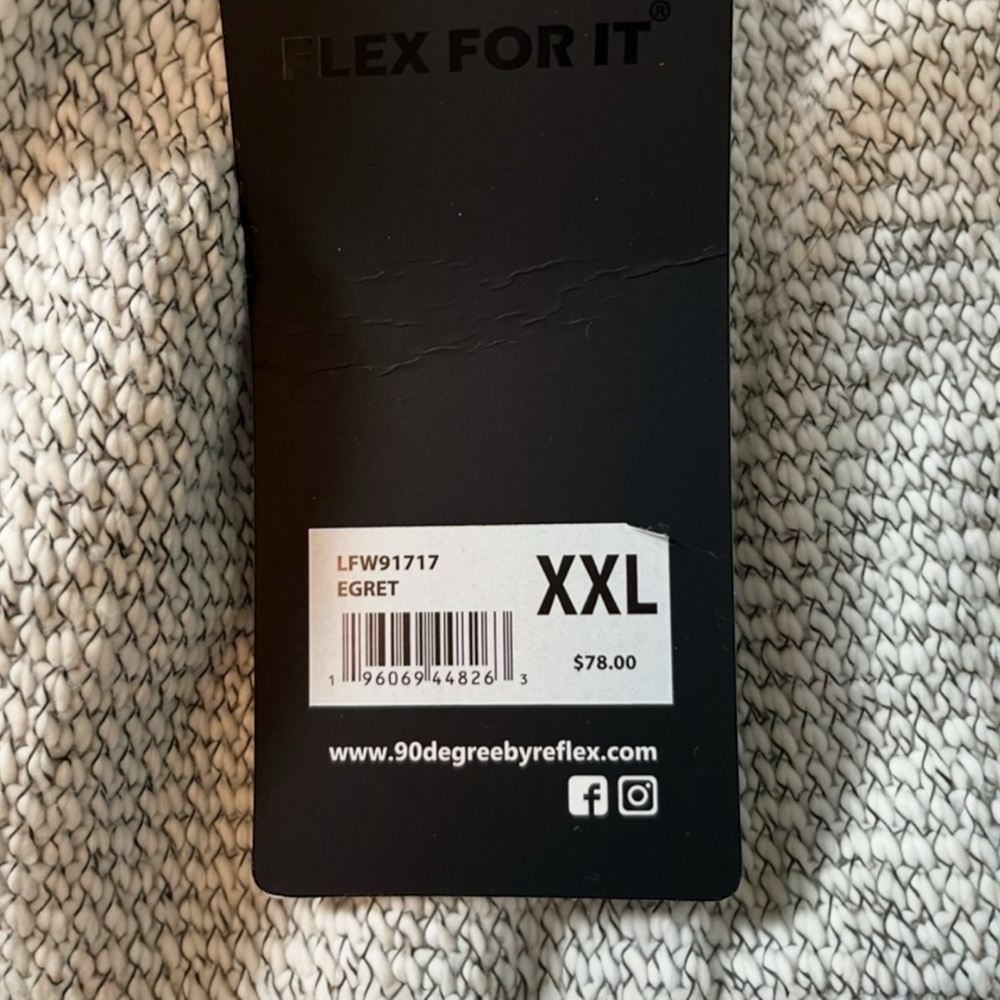 90 Degree by Reflex Mock Neck Pullover Sweatshirt – Size XXL – NWT - Picture 3 of 9